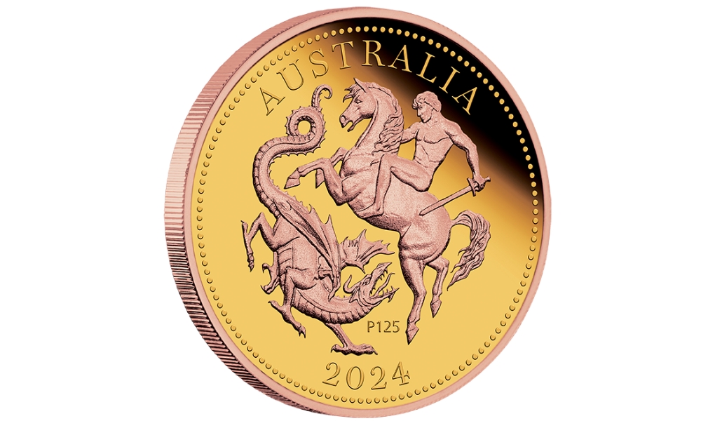 The Perth Mint’s 125th Australia Five Sovereign 2024 Gold Proof Gilded Coin