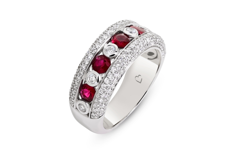 Agatha Ruby and Diamond Ring