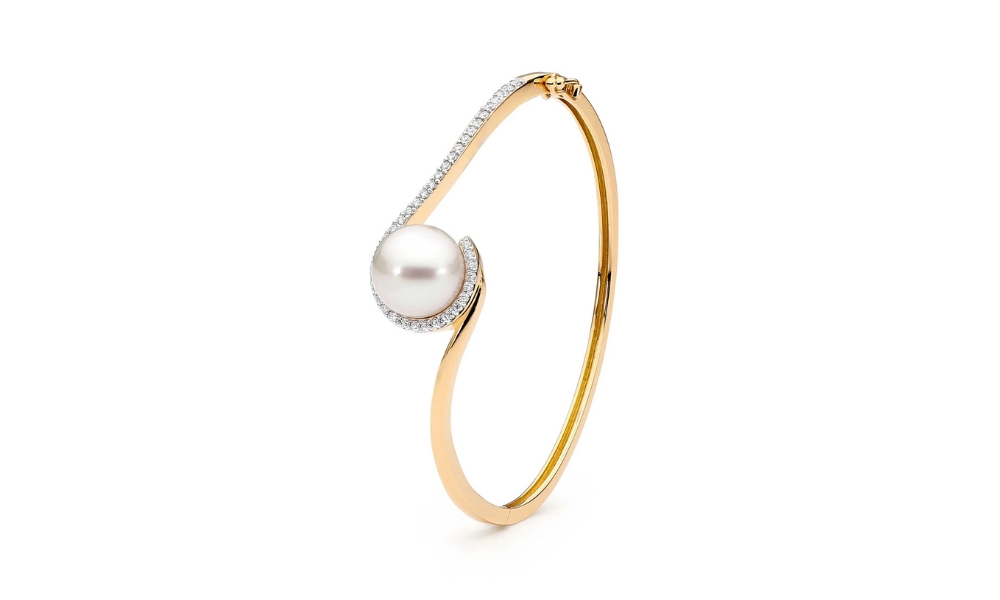 Diamond and Pearl Bangle