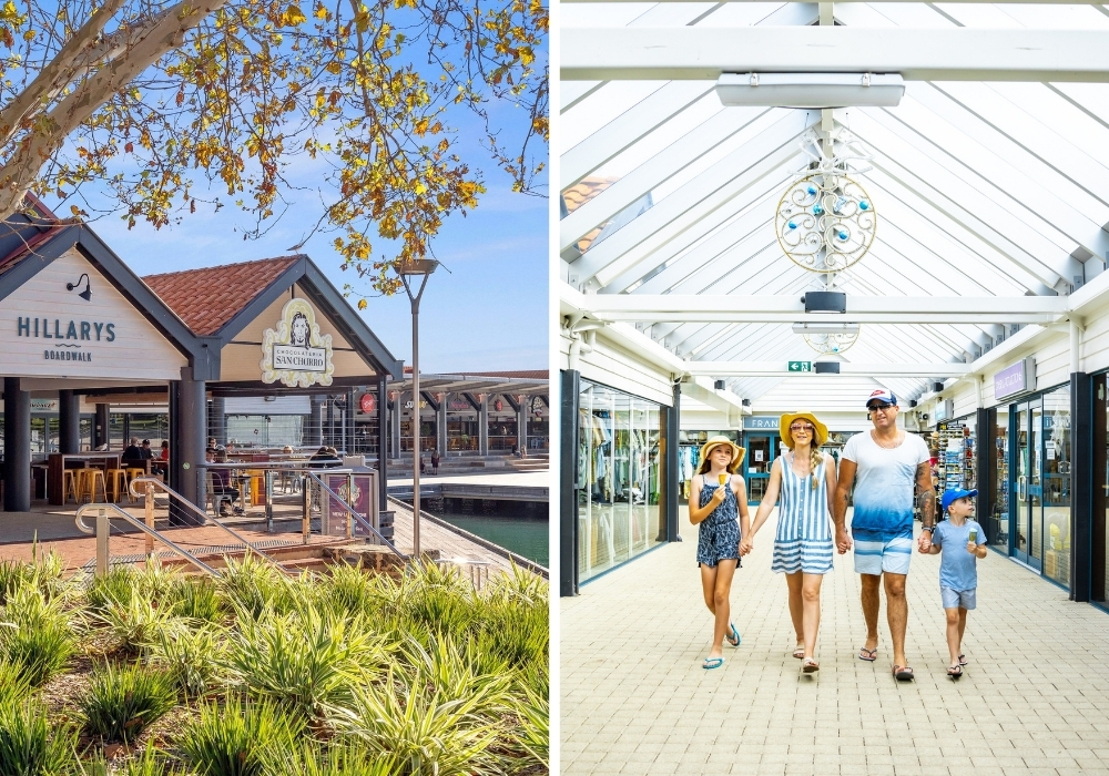 Shopping at Hillarys Boat Harbour