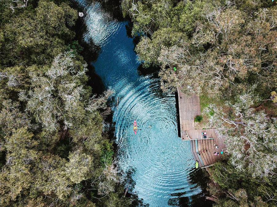 Aerial view of Honeymoon Pool