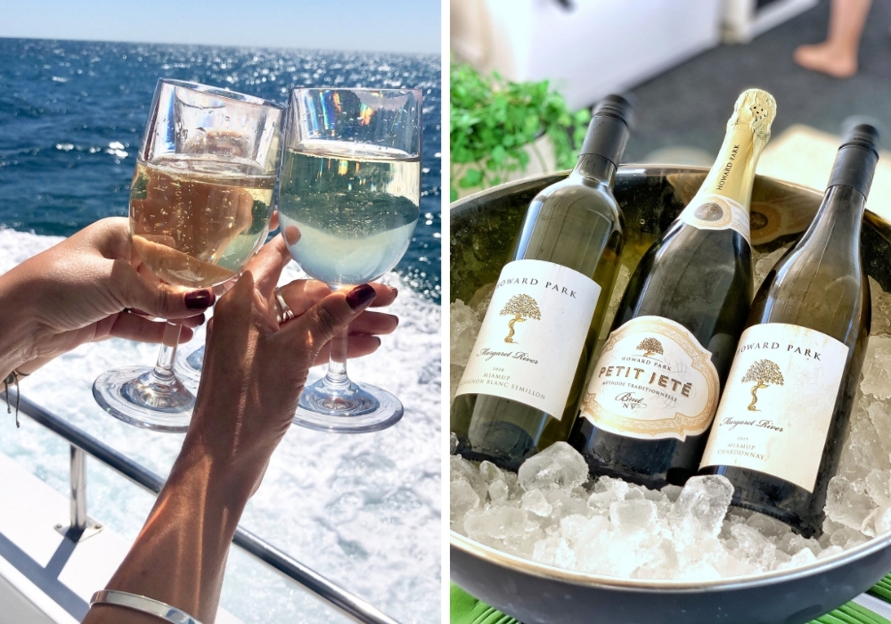 Sip on premium wines and boutique beers on a Mandurah Cruises Wild Seafood Experience.